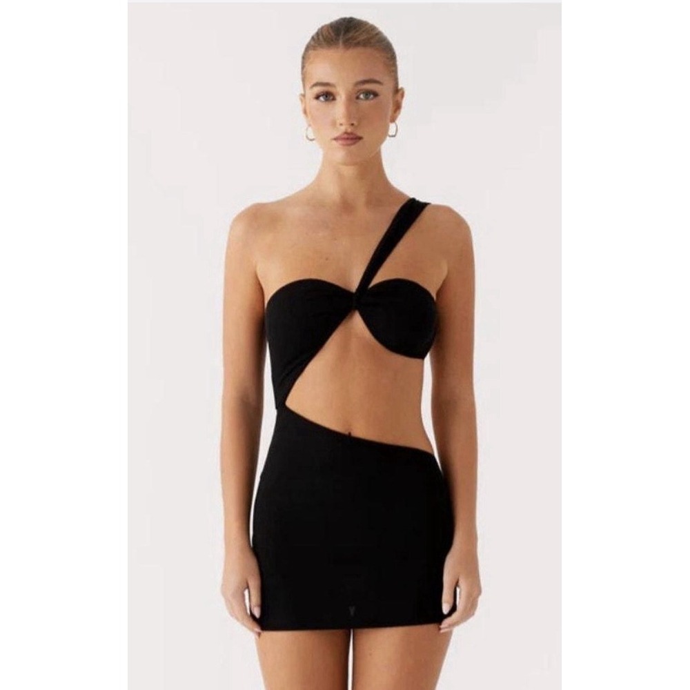 Peppermayo Morocco Cutout Mini Dress Black Size 0